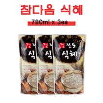 파낙스 참다음 전통식혜 1000g(790ml) x 3 낱개포장 찜질방 음료 원액 베이스, 1000g(750ml)*3