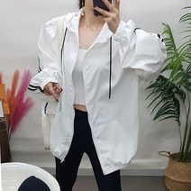 제이후 오버핏 옆 두줄 아노락 후드 집업 빅사이즈 남녀공용 바람막이 점퍼