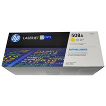 HP 정품토너 Color Laserjet Enterprise M553 노랑 (No.508A), 1개
