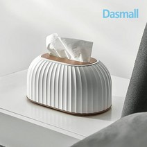 다스몰 스트라이프 모던 각티슈케이스, 화이트, 1개