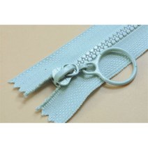 [케이로] 338085 펑크 아니 3 수지 지퍼 바느질 장식 컬러 풀러 침낭 의류 액세서리 IQ002, Closed tail 25cm, Light Blue