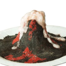 초등 우드클레이 화산폭발 분출 실험 모형만들기 5인 문센 과학실습용 창의 놀이체험