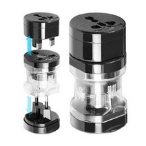 일본여행변압기 110볼트변압기 호주돼지코 화이트 저전력 글로벌 여행용 어댑터 플러그 소켓 영국 미국, 02 Black_01 Universal Plug