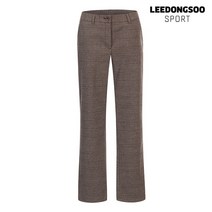 [이동수골프]데일리 골프웨어~깔끔하고 고급스런 가을 겨울멋쟁이 깔끔하고 고급스런잔체크 노멀핏팬츠 스판으로 편하게 코디하기 좋은 브라운 여성골프바지 마감임박f0csl9030 d1