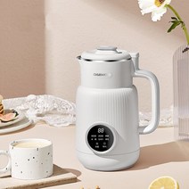 반달마켓 과일착즙기 즙짜기 스테인레스 스틸 터치 패널 벽 깨기 기계 600ml 프리 필터 두유 메이커 전기, 02 White