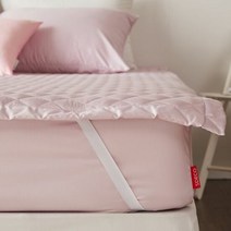 1300K 60수사틴 순면 침대패드 명품호텔침구 K킹 핑크