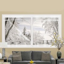 창문바람막이비닐막 방풍 비닐커튼 바람막이 200x120 PVC 지퍼형