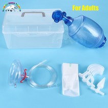 네오프렌페이스방한마스크 실리콘 인공 Resuscitator 인공 응급 Ambu 가방 수동 Resuscitator 마스크 수의, 01 For Adult, 한개옵션1
