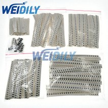 SMD 저항기 키트 1% 1206 0402 0603 0805 1r-1mr 0r-10mr 합금 저항 2512 100% 새로운 칩 저항 모듬 세트, 03 0805 660PCS