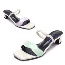 SAERA][세라구두]여성정장 샌들 S21M429 그린 퍼플 4CM