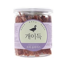 개이득 강아지간식 200g, 오리슬라이스맛, 2개