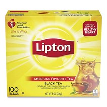 Lipton 블랙티 홍차 티백 박스, Classic Roast, 32 Ounces