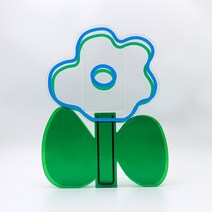 블러싱브라이드 아크릴 플라워 오브제 꽃병, 오션플라워