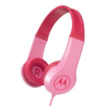 모토로라 스쿼드 키즈 200 유선 어린이 헤드폰, 핑크, JY-M273