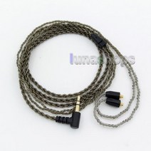 Shure SE215 SE846 헤드폰 LN005909 용 실버 도금 이어폰 브라운 케이블