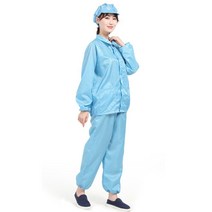 여름 가을 방진복 무진복 제전복 정전기 방지 방전복 남녀 방호복 래커복 블루 화이트 페인트 작업복, 화이트 팬츠