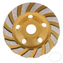 콘크리트연마기 125mm 다이아몬드 그라인드 컵 세그먼트 휠 앵글 액세서리 용 대리석 콘크리트 화강암 스, 02 YELLOW