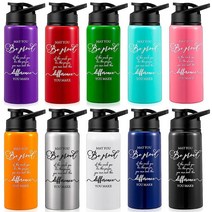 Roshtia 직원 감사 선물 10개 알루미늄 수상 스포츠 병 벌크 스냅 뚜껑 포함 재사용 가능한 경량 워터 플라스크 동료 교사 친구를 위한 (591.5ml(20), 17 oz