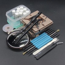 납땜스테이션 스텐실도안 리볼링 스테이션 키트 개 범용 스텐실 솔더 볼 포함, D Package