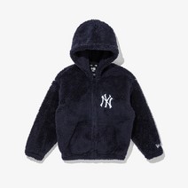 [뉴에라 키즈] 13371315 MLB 소프트 보아 뉴욕 양키스 후드 집업 네이비 아동후리스 플리스
