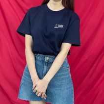 험블스튜디오 고스트로고 오버핏 남녀공용 반팔 티셔츠