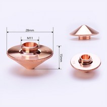 레이저 용접기 가정용Condello D28-A 이중 단일 레이어 섬유 절단 노즐 Precitec HANS WSX CNC 레이저 용접, 01 D28-A-S_11 4.5mm