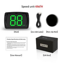 차량 속도계 hud 카플레이 모니터 vjoycar 2023 최신 gps 디지털 모든 자동차에 대한 플러그 앤 플레이 큰 글꼴 kmh mph 자동차 액세서리 공장 직접 판매, mph-충전기