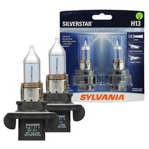 SYLVANIA - 9005XS SilverStar 고성능 할로겐 헤드라이트 전구 하이빔 로우 빔 및 안개 교체 하얀 빛으로 더 밝은 다운로드 (전구 2개 포함), H13 SilverStar