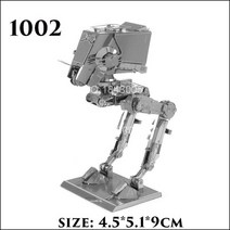 스타 워즈 3D 금속 퍼즐 R2D2 X 윙 파이터 밀레니엄 ATAT BB8 모델 키트 DIY 레이저 컷 조립 지그 소 성인, 02 Black, 한개옵션1
