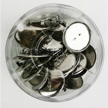 아주문구 원통에들어있는 원형브로치 핀 만들기, 1통, 5000 원형핀3.5cm