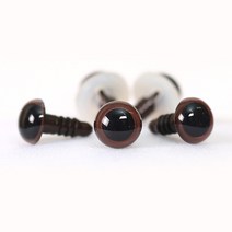 펠트친구 [대량구매]밤색크리스탈 인형눈(100개)10mm