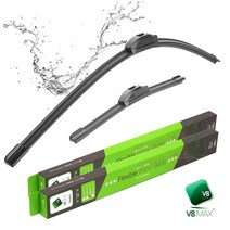 V8MAX 자동차 와이퍼 플랫 2개(세트) FWAP01 우브러쉬 모닝 블 교체 윈도 아반떼 드 후면 LF쏘나타