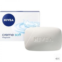 독일 NIVEA Soap Bar Cream Soft Care 니베아 솝 바 크림 소프트 비누 100g 10팩