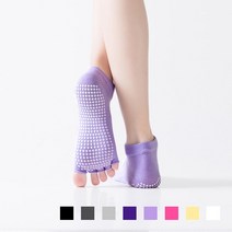 논슬립 요가양말 필라테스 무발가락 221040, 그레이