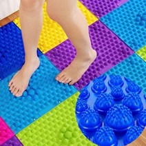 DIY지압매트 발매트 지압발판 조립식 지압매트, 핑크