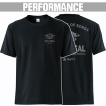 락밀 UDT/SEAL 반팔 기능성 티셔츠 검정색