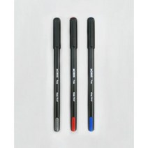 모리스 이지 플루이드 볼펜 파인 볼펜 0.7mm, 04 혼합 검6,빨3,파3, 1세트