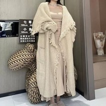 판초 니트 언발 케이프 망토 가을 캐주얼 스웨터