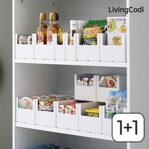 1+1 틈튼이 팬트리 수납 정리함 바구니 수납함 박스, 03.틈튼이 정리함 높은형 중 1+1