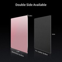 서든 배그 유선버티컬 마우스 금속 알루미늄 패드 매트 하드 부드러운 매직 얇은 mousead 양면 방수 사무실 홈을위한 빠르고 정확한 제어, 미디엄 로즈 골드