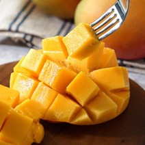 꿀당도 프리미엄 페루산 애플망고 4kg (7-12과), 1개