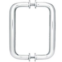 SHOWER DOOR DIRECT 15.2cm6인치 튜브형 백투백 샤워 도어 풀 핸들 크롬 와셔 포함 476688