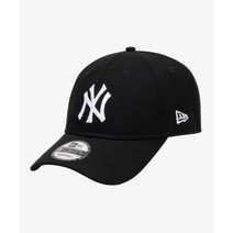NEW ERA 베이직 뉴욕 양키스 언스트럭쳐 볼캡 화이트 온 블랙 940UNST WHT ON BLK NEYYAN 13583791