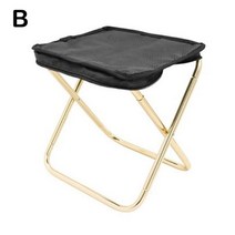 그라운드체어 경량 캠핑 폴딩체어 Outdoor Aluminium Alloy Portable Folding Fishing Chair Picnic Camp Stool Chairs Ea, [02] B