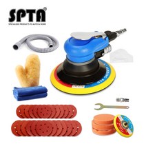 카테크 무선 소형 바닥 원석 SPTA 6 인치 디스크 에어 샌더 듀얼 액션 폴리 셔 무작위 궤도 공압 전동 공구, [01] Polisher Set, 01 Polisher Set