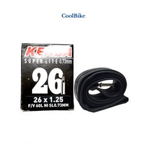 26인치 프레스타 켄다 26x1.25 밸브길이60mm 자전거튜브 대만제품, 켄다프레스타 26 x 1.25 60mm