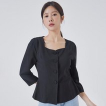 [엔터식스]로엠 린넨라이크 자켓형 블라우스RMBLD24R14