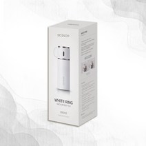 굿소일쿡스 디오바코 더블윌 진공 스텐 화이트링 보온병 350ml, 고급스럽고 세련된 메탈 컵뚜껑, 고급스럽고 세련된 메탈 컵뚜껑