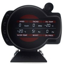 타코미터 레이싱 센서 키트 대시 보드 게이지 자동차 디지털 부스트 전압 속도 RPM 물 오일 온도 EGT AFR, 01 SENSOR TYPE