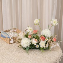 로즈버드센터피스set 43cm_P 조화 인테리어 장식 테이블 카페 소품 FMFUFT, 단품